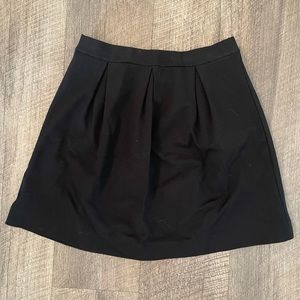Madewell black pleated skirt